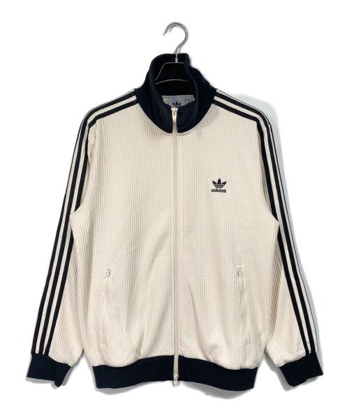 adidas（アディダス）adidas (アディダス) アディカラー ベッケンバウアー ワッフルトラックトップ アイボリー サイズ:2XL 未使用品の古着・服飾アイテム