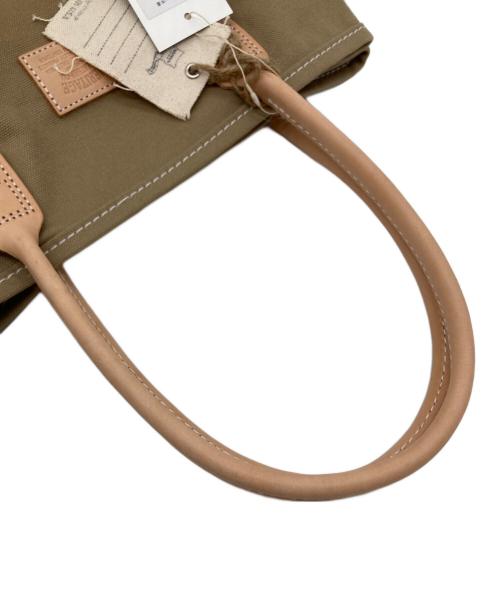 HERITAGE LEATHER（ヘリテイジレザー）HERITAGE LEATHER (ヘリテイジレザー) レザーハンドル トートバッグ　DAY TOTE デイトート　アメリカ製 ベージュ サイズ:実寸参照 未使用品の古着・服飾アイテム