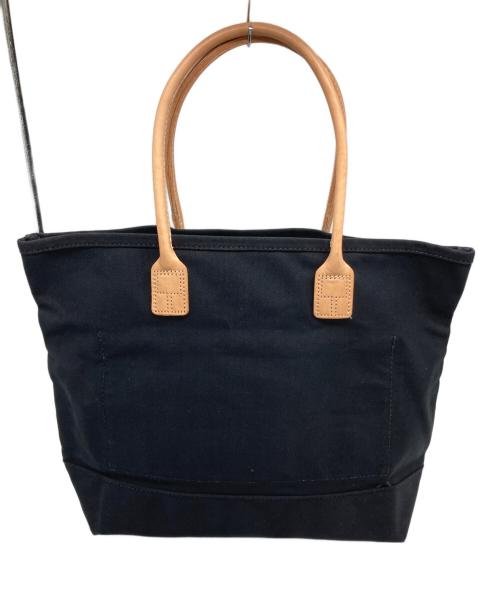 HERITAGE LEATHER（ヘリテイジレザー）HERITAGE LEATHER (ヘリテイジレザー) レザーハンドルトートバッグ ブラック サイズ:実寸参照の古着・服飾アイテム