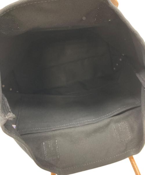 HERITAGE LEATHER（ヘリテイジレザー）HERITAGE LEATHER (ヘリテイジレザー) レザーハンドルトートバッグ ブラック サイズ:実寸参照の古着・服飾アイテム