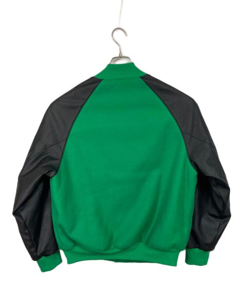 adidas（アディダス）adidas (アディダス) SST ボンバージャケット ブラック×グリーン サイズ:Mの古着・服飾アイテム