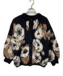 Ameri（アメリ）の古着「VERONICAJACQUARDKNIT CARDIGAN」｜ホワイト×ブラック