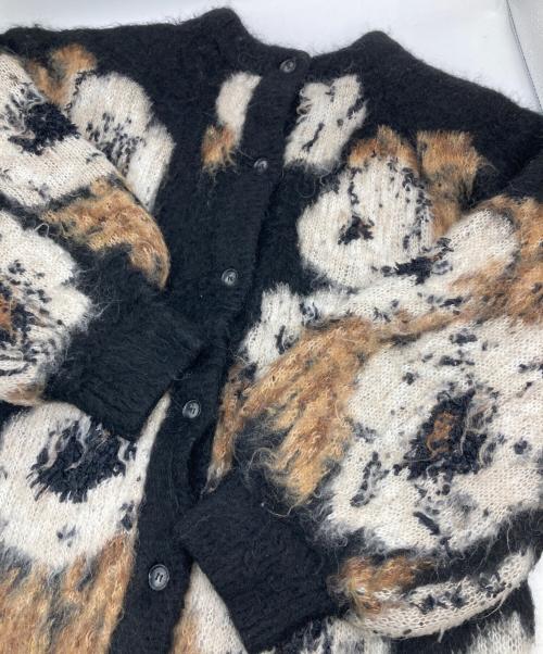 Ameri（アメリ）Ameri (アメリ) VERONICAJACQUARDKNIT CARDIGAN ホワイト×ブラック サイズ:FREEの古着・服飾アイテム