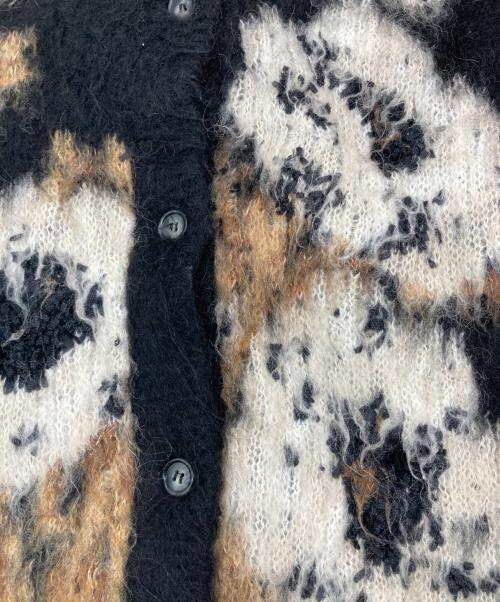 Ameri（アメリ）Ameri (アメリ) VERONICAJACQUARDKNIT CARDIGAN ホワイト×ブラック サイズ:FREEの古着・服飾アイテム