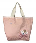 LeSportsac×familiarレスポートサック×ファミリア）の古着「リバーシブルトートバッグ　」｜ベージュ×ピンク