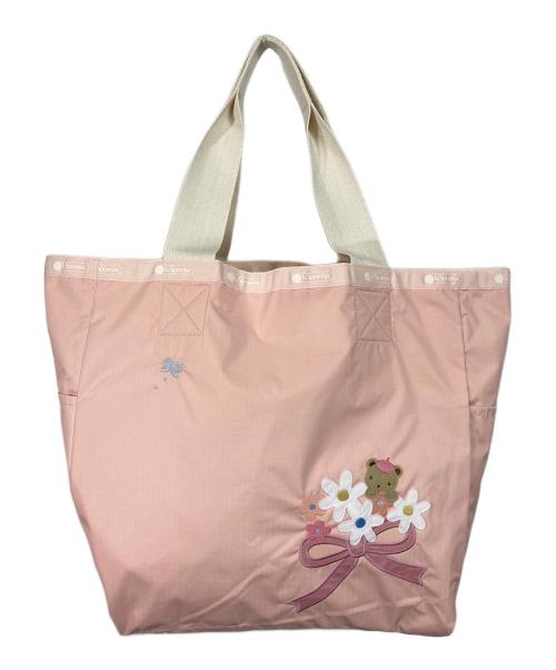 LeSportsac（レスポートサック）LeSportsac (レスポートサック) familiar (ファミリア) リバーシブルトートバッグ　 ベージュ×ピンク サイズ:実寸参照 未使用品の古着・服飾アイテム
