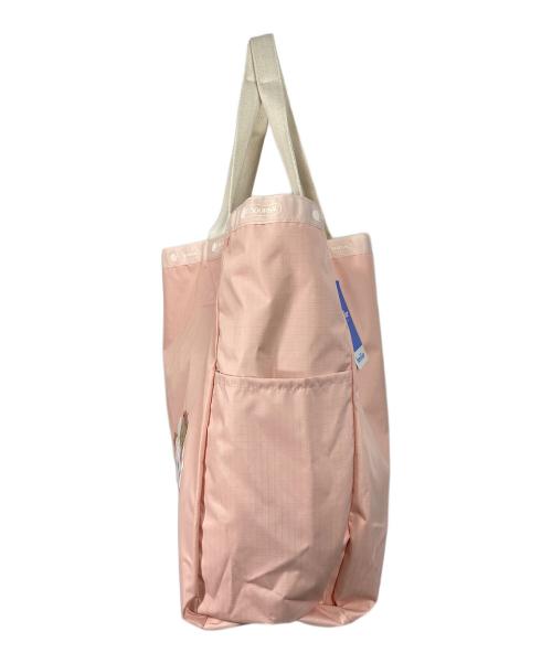 LeSportsac（レスポートサック）LeSportsac (レスポートサック) familiar (ファミリア) リバーシブルトートバッグ　 ベージュ×ピンク サイズ:実寸参照 未使用品の古着・服飾アイテム