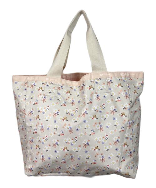 LeSportsac（レスポートサック）LeSportsac (レスポートサック) familiar (ファミリア) リバーシブルトートバッグ　 ベージュ×ピンク サイズ:実寸参照 未使用品の古着・服飾アイテム