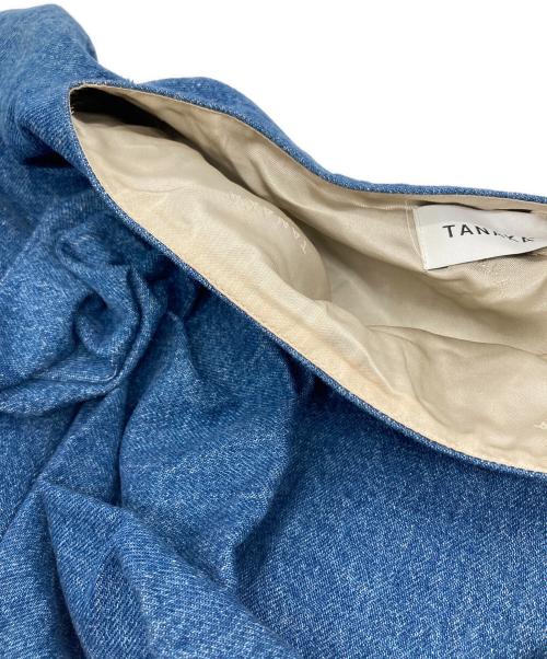 TANAKA（タナカ）TANAKA (タナカ) OPOC FLOWER DENIM TOP フラワーデニムトップ　デザイントップス　日本製 インディゴ サイズ:FREEの古着・服飾アイテム