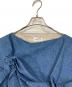 TANAKA (タナカ) OPOC FLOWER DENIM TOP フラワーデニムトップ　デザイントップス　日本製 インディゴ サイズ:FREE：14000円
