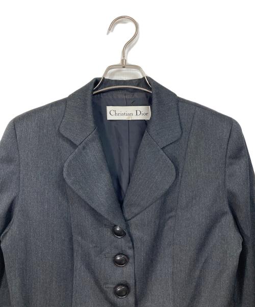 Christian Dior（クリスチャン ディオール）Christian Dior (クリスチャン ディオール) ヴィンテージジャケット グレー サイズ:9の古着・服飾アイテム