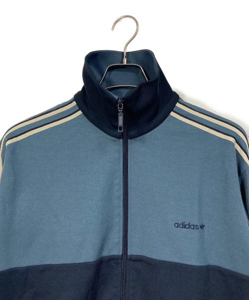 adidas（アディダス）adidas (アディダス) 【古着】　00'sトラックジャケット　ポリエステル混ジャケット　00年代 ブルー×ネイビー サイズ:XOの古着・服飾アイテム