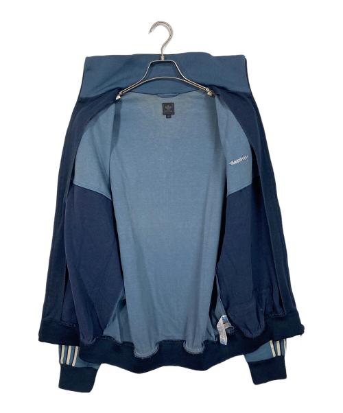 adidas（アディダス）adidas (アディダス) 【古着】　00'sトラックジャケット　ポリエステル混ジャケット　00年代 ブルー×ネイビー サイズ:XOの古着・服飾アイテム