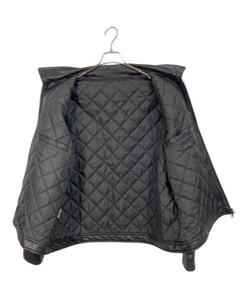 SOPHNET.（ソフネット）SOPHNET. (ソフネット) SUSTAINABLE LEATHER SINGLE RIDER'S JACKET  サステナブルレザーシングルライダースジャケット  アウター　日本製 ブラック サイズ:XLの古着・服飾アイテム