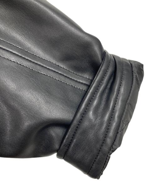 SOPHNET.（ソフネット）SOPHNET. (ソフネット) SUSTAINABLE LEATHER SINGLE RIDER'S JACKET  サステナブルレザーシングルライダースジャケット  アウター　日本製 ブラック サイズ:XLの古着・服飾アイテム