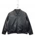 SOPHNET.（ソフネット）の古着「SUSTAINABLE LEATHER SINGLE RIDER'S JACKET  サステナブルレザーシングルライダースジャケット  アウター　日本製」｜ブラック