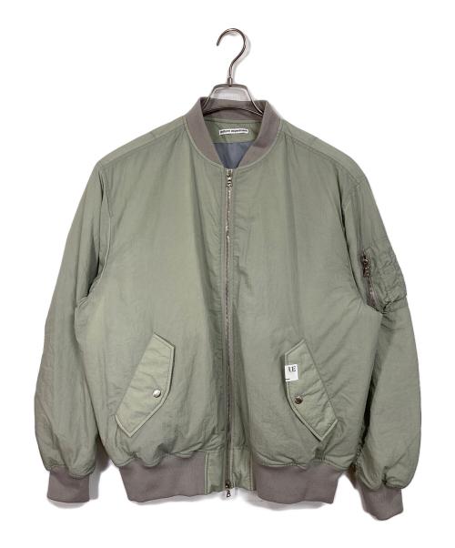 uniform experiment（ユニフォームエクスペリメント）uniform experiment (ユニフォームエクスペリメント) CRYSTAL NYLON FLIGHT JACKET  クリスタルナイロンフライトジャケット  アウター　日本製 グリーン サイズ:4の古着・服飾アイテム