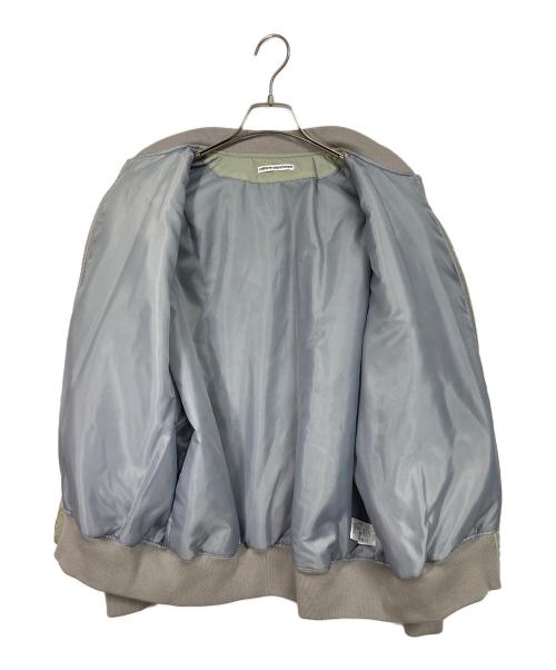 uniform experiment（ユニフォームエクスペリメント）uniform experiment (ユニフォームエクスペリメント) CRYSTAL NYLON FLIGHT JACKET  クリスタルナイロンフライトジャケット  アウター　日本製 グリーン サイズ:4の古着・服飾アイテム