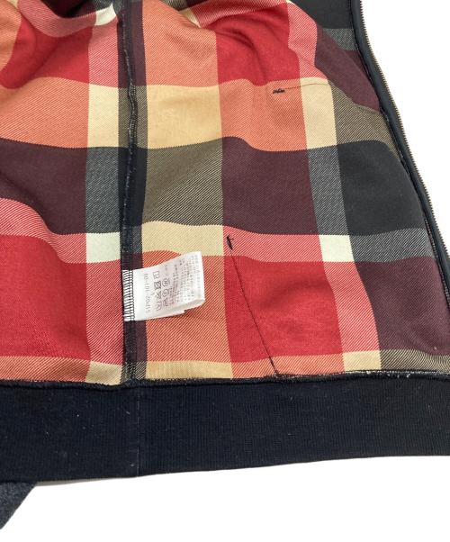 BLACK LABEL CRESTBRIDGE（ブラックレーベル クレストブリッジ）BLACK LABEL CRESTBRIDGE (ブラックレーベル クレストブリッジ) 裏地チェック ジップパーカー グレー サイズ:Lの古着・服飾アイテム