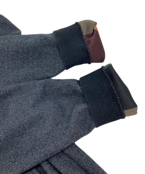 BLACK LABEL CRESTBRIDGE（ブラックレーベル クレストブリッジ）BLACK LABEL CRESTBRIDGE (ブラックレーベル クレストブリッジ) 裏地チェック ジップパーカー グレー サイズ:Lの古着・服飾アイテム