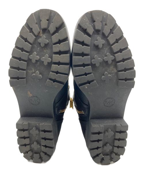 MICHAEL KORS（マイケルコース）MICHAEL KORS (マイケルコース) ロゴバックルブーツ/REED LACE UP BOOTIE  ショートブーツ ブラック サイズ:6の古着・服飾アイテム