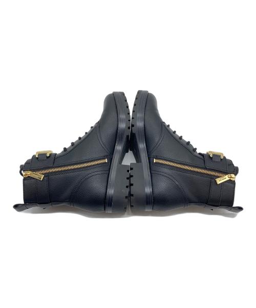 MICHAEL KORS（マイケルコース）MICHAEL KORS (マイケルコース) ロゴバックルブーツ/REED LACE UP BOOTIE  ショートブーツ ブラック サイズ:6の古着・服飾アイテム