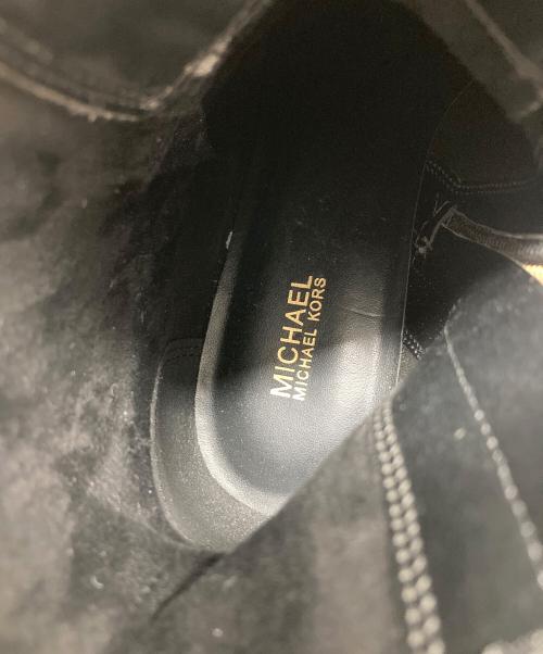 MICHAEL KORS（マイケルコース）MICHAEL KORS (マイケルコース) ロゴバックルブーツ/REED LACE UP BOOTIE  ショートブーツ ブラック サイズ:6の古着・服飾アイテム