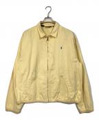 POLO RALPH LAURENポロ・ラルフローレン）の古着「【古着】USA製 チンストラップスイングトップ ブルゾンジャケット　三角タグ」｜イエロー