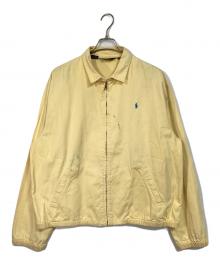 POLO RALPH LAUREN（ポロ・ラルフローレン）の古着「【古着】USA製 チンストラップスイングトップ ブルゾンジャケット　三角タグ」｜イエロー