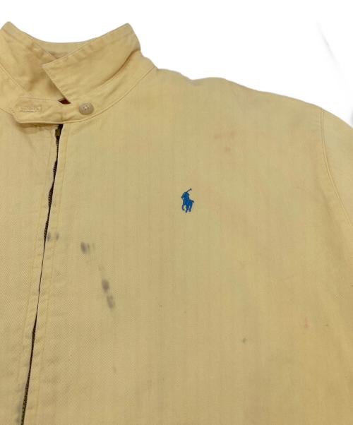 POLO RALPH LAUREN（ポロ・ラルフローレン）POLO RALPH LAUREN (ポロ・ラルフローレン) 【古着】USA製 チンストラップスイングトップ ブルゾンジャケット　三角タグ イエロー サイズ:Lの古着・服飾アイテム