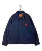 LEVI'Sリーバイス）の古着「WORKWEAR SUNRISE ジャケット　ワークジャケット　デニムジャケット」｜ネイビー