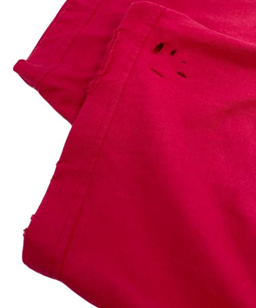 BALENCIAGA（バレンシアガ）BALENCIAGA (バレンシアガ) デストロイ加工ロゴプリントTシャツ　オーバーサイズ　ビッグシルエット ピンク サイズ:Mの古着・服飾アイテム