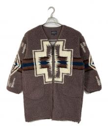 PENDLETON×BAYFLOW（ペンドルトン×ベイフロー）の古着「ボアコート　ロングコート　アウター　ライトアウター」｜ブラウン