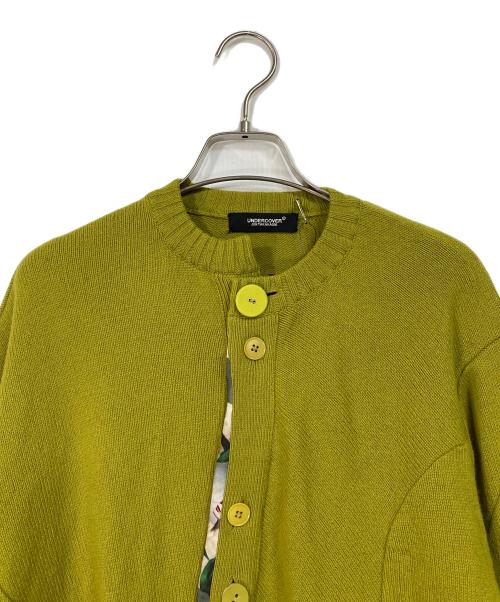 UNDERCOVER（アンダーカバー）UNDERCOVER (アンダーカバー) ニットカーディガン　26SS　ウェービープラケットカーディガン グリーン サイズ:3 未使用品の古着・服飾アイテム