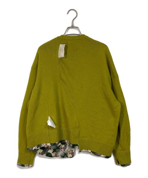 UNDERCOVER（アンダーカバー）UNDERCOVER (アンダーカバー) ニットカーディガン　26SS　ウェービープラケットカーディガン グリーン サイズ:3 未使用品の古着・服飾アイテム