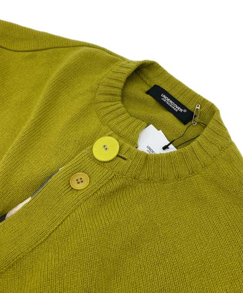 UNDERCOVER（アンダーカバー）UNDERCOVER (アンダーカバー) ニットカーディガン　26SS　ウェービープラケットカーディガン グリーン サイズ:3 未使用品の古着・服飾アイテム
