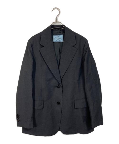 PRADA（プラダ）PRADA (プラダ) テーラードジャケット グレー サイズ:38の古着・服飾アイテム