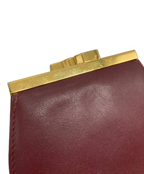 Cartier（カルティエ）Cartier (カルティエ) マストライン がま口コインケース ボルドーの古着・服飾アイテム