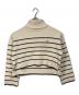 HER LIP TO（ハーリップトゥ）の古着「Striped Turtleneck Knit Pullover  ストライプタートルネックニットプルオーバー」｜ベージュ
