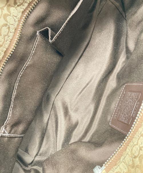 COACH（コーチ）COACH (コーチ) シグネチャーハンドバッグ ベージュ サイズ:実寸参照の古着・服飾アイテム