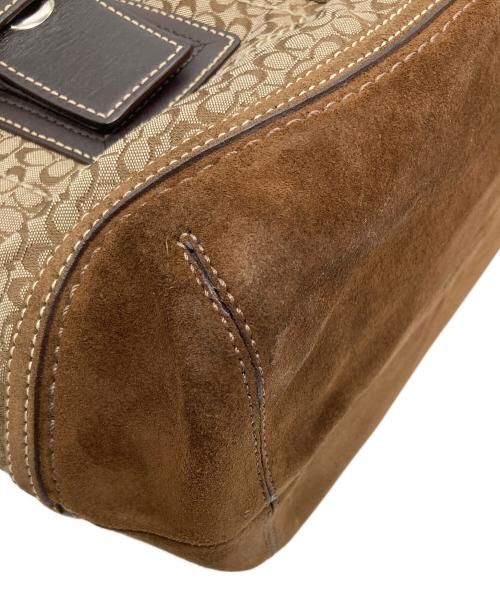 COACH（コーチ）COACH (コーチ) シグネチャーハンドバッグ ベージュ サイズ:実寸参照の古着・服飾アイテム