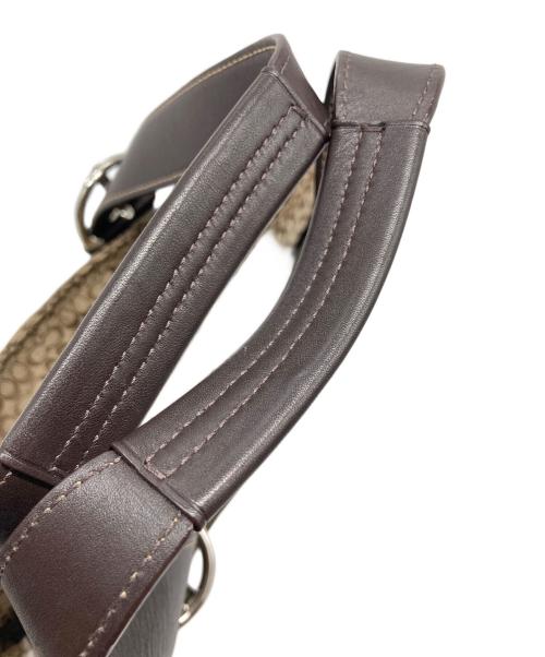 COACH（コーチ）COACH (コーチ) シグネチャーハンドバッグ ベージュ サイズ:実寸参照の古着・服飾アイテム