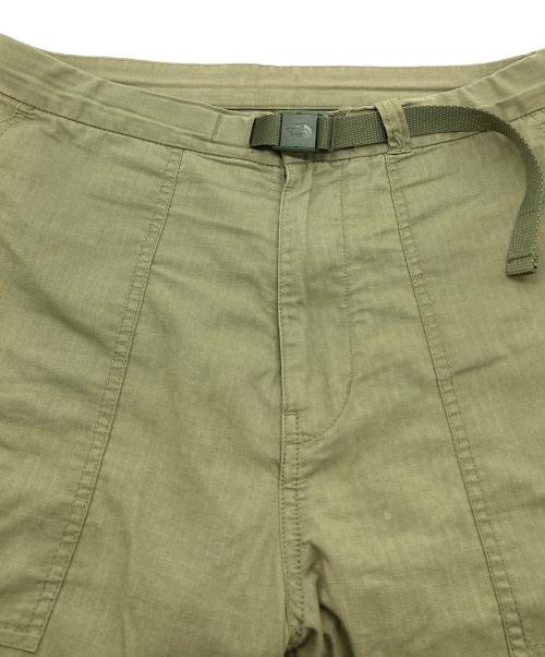 THE NORTHFACE PURPLELABEL（ザ・ノースフェイス パープルレーベル）THE NORTHFACE PURPLELABEL Ripstop Wide Cropped Pants リップストップワイドクロップドパンツ  ベイカーパンツ　イージーパンツ　スナップボタン カーキ サイズ:30の古着・服飾アイテム