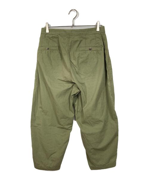 THE NORTHFACE PURPLELABEL（ザ・ノースフェイス パープルレーベル）THE NORTHFACE PURPLELABEL Ripstop Wide Cropped Pants リップストップワイドクロップドパンツ  ベイカーパンツ　イージーパンツ　スナップボタン カーキ サイズ:30の古着・服飾アイテム