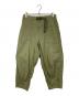 THE NORTHFACE PURPLELABEL（ザ・ノースフェイス パープルレーベル）の古着「Ripstop Wide Cropped Pants リップストップワイドクロップドパンツ  ベイカーパンツ　イージーパンツ　スナップボタン」｜カーキ