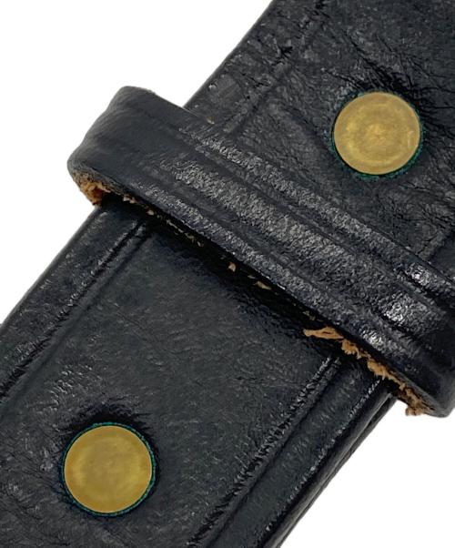 TORY LEATHER（トリーレザー）TORY LEATHER (トリーレザー) フックベルト　レザーベルト ブラック サイズ:実寸参照の古着・服飾アイテム