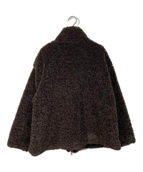 DOUDOU（ドゥドゥ）DOUDOU (ドゥドゥ) OKOCHI企画 ボアブルゾン ブラウン サイズ:FREEの古着・服飾アイテム