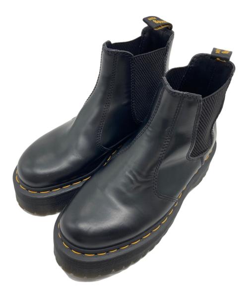 Dr.Martens（ドクターマーチン）Dr.Martens (ドクターマーチン) 2976 QUAD サイドゴアブーツ ブラック サイズ:UK5の古着・服飾アイテム