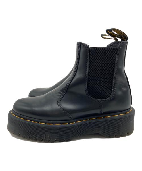 Dr.Martens（ドクターマーチン）Dr.Martens (ドクターマーチン) 2976 QUAD サイドゴアブーツ ブラック サイズ:UK5の古着・服飾アイテム