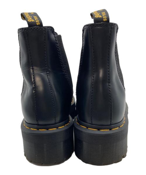 Dr.Martens（ドクターマーチン）Dr.Martens (ドクターマーチン) 2976 QUAD サイドゴアブーツ ブラック サイズ:UK5の古着・服飾アイテム